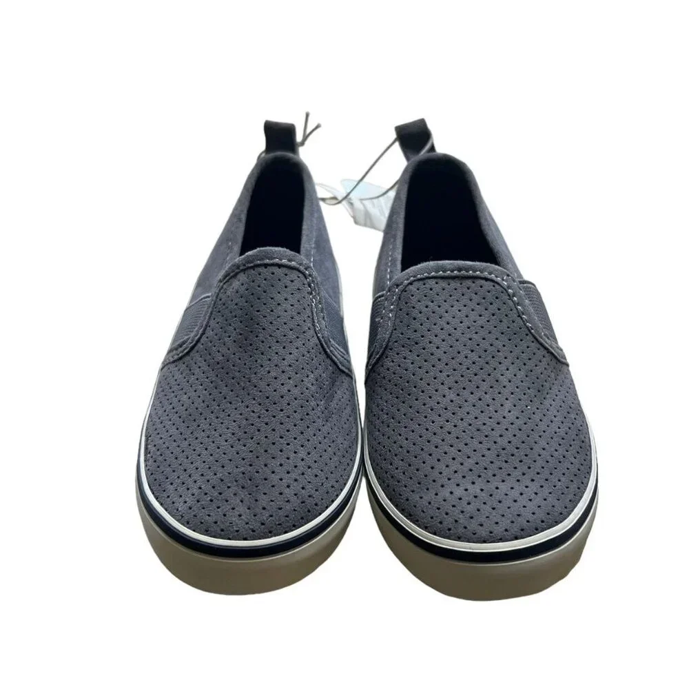 NEW Old Navy Sz 7 Grey Slip-On Sneakers